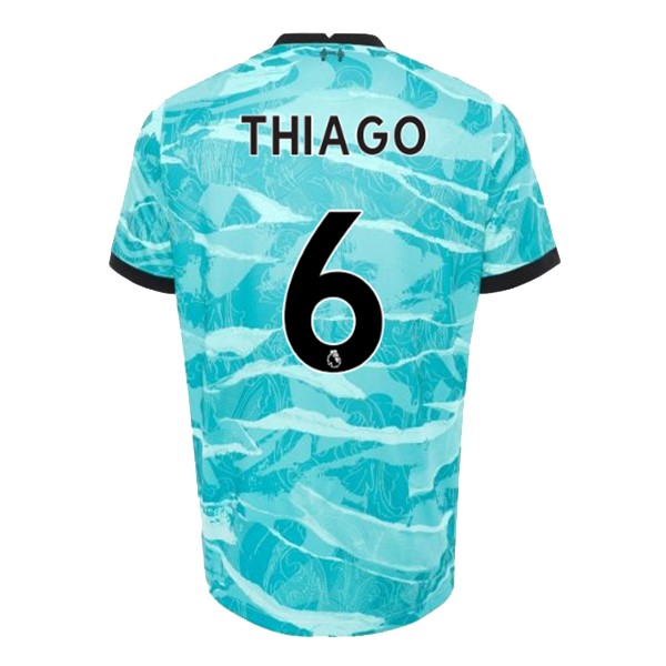 Camiseta Liverpool NO.6 Thiago 2ª 2020 2021 Azul